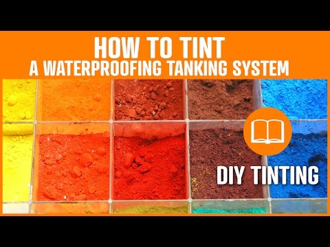 How to tint concrete and cement based mortars.
