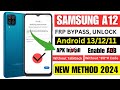 SAMSUNG FRP BYPASS ANDROID 13/12/11 FREE METHOD 2024 | ENABLE ADB FAILE FIX | TALKBACK NOT WORK FIX