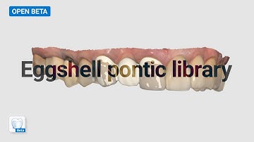 Designing an Eggshell Bridge when there are missing teeth with the Medit ClinicCAD (Beta) App