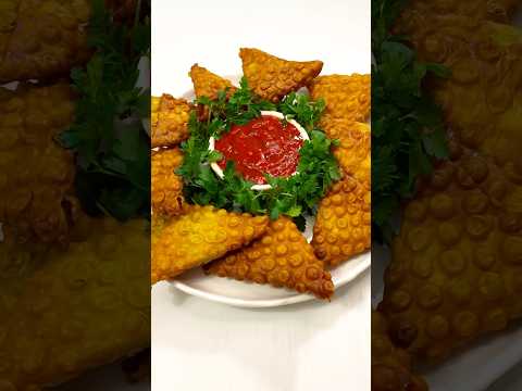 طرز تهیه سمبوسه سیب زمینی ساده خانگی با نان لواش سمبوسة اصل خوزستان رستورانی شام فوری غذای جنوبی