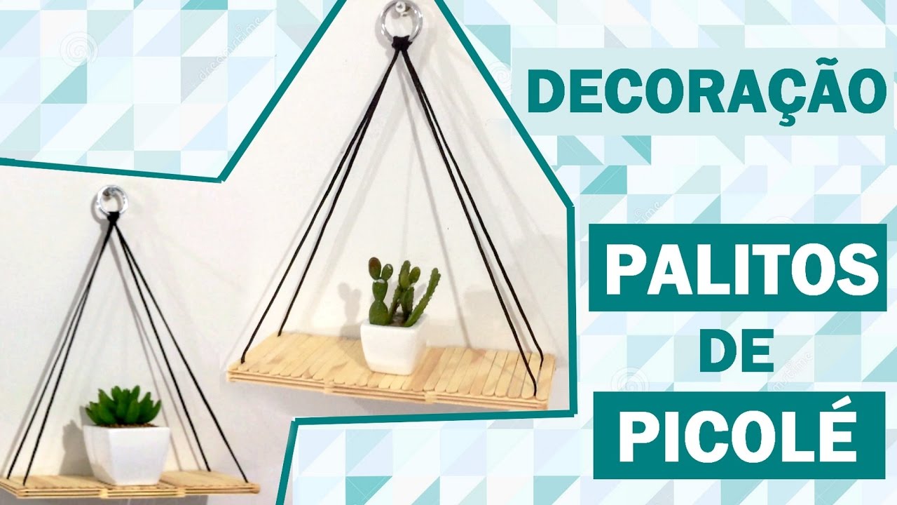 DIY: DECORAÇÃO MINIMALISTA FEITA COM PALITOS DE PICOLÉ