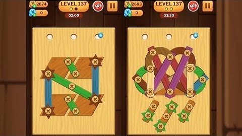Screw Puzzle: Wood Nut & Bolt - Level 137