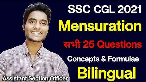 Mensuration Questions asked in SSC CGL 2021 by Rohit Tripathi