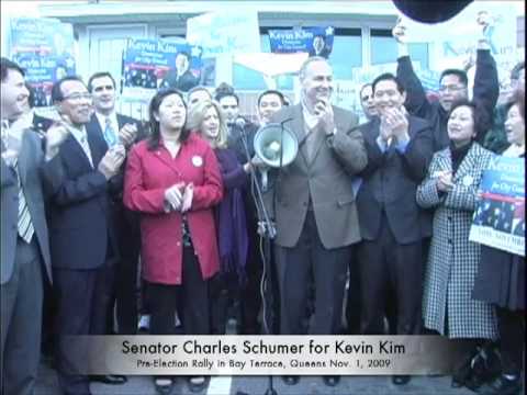 Sen. Charles Schumer Rallies for Kevin Kim