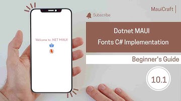 Dotnet MAUI Fonts Icons Fonts in C#