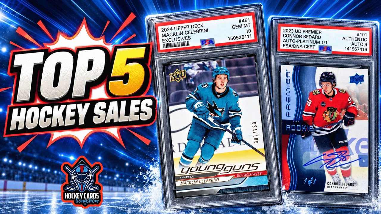 A Massive Celebrini Young Guns Sale & Bedard Returns! | Top 5 Hockey Card Sales Last Week