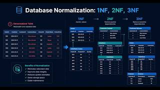 Database Normalization Explained | 1NF, 2NF, 3NF Basics with Animation