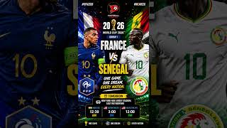 France vs Senegal | FIFA World Cup 2026 Group I #worldcup2026 #france #teammorocco #senegal