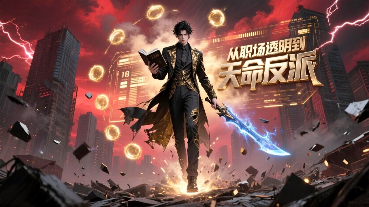 【Multi Sub】《從職場透明到天命反派》意外穿書成反派，竟獲反派系統！平庸小嘍囉？絕不！力壓男主角，憑一月之約贏女神，從職場透明到天命反派，世界規則由我改寫！ #動漫 #二次元 #熱門漫劇