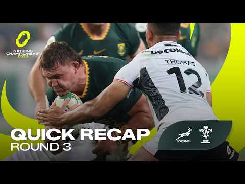 SOUTH AFRICA v WALES | Rd 3 Recap | Nations Championship 2026
