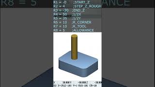 153 Sinumerik Macro. Dimensions of a rectangle in a spiral. #cnc #macro #fanuc #milling