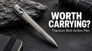 Titanium Bolt Action Pen: Writing, Refills & Pocket Carry #EDC  #machined pen #EDC pen #pocket pen