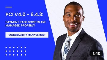 PCI v4.0 - 6.4.3: Payment Page Scripts Are Managed Properly