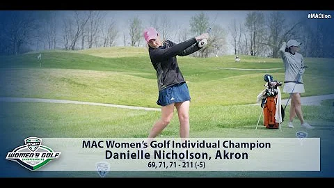 2016 MAC Women's Golf Individual Champion: Daniell...