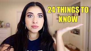 24 THINGS I LEARNED IN 24 YEARS