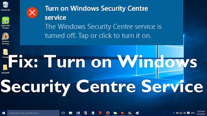 Fix: "Turn on Windows Security Service Center Service in Windows 10" - DayDayNews