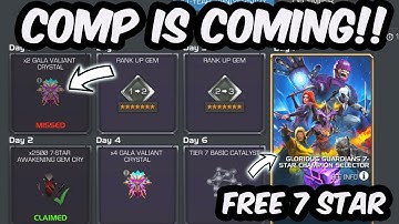 Anniversary Login Calendar BUG COMPENSATION COMING + FREE 7 STAR!!! - Marvel Contest of Champions