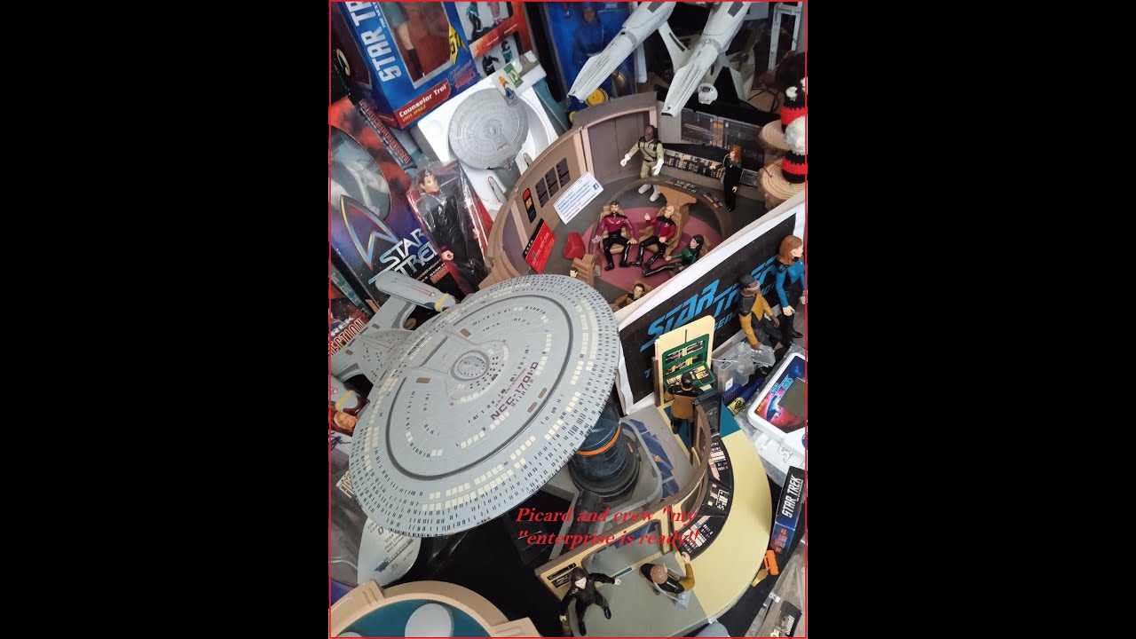 Enterprise D ,engine room,Transport. room and Command bridge ready for ...