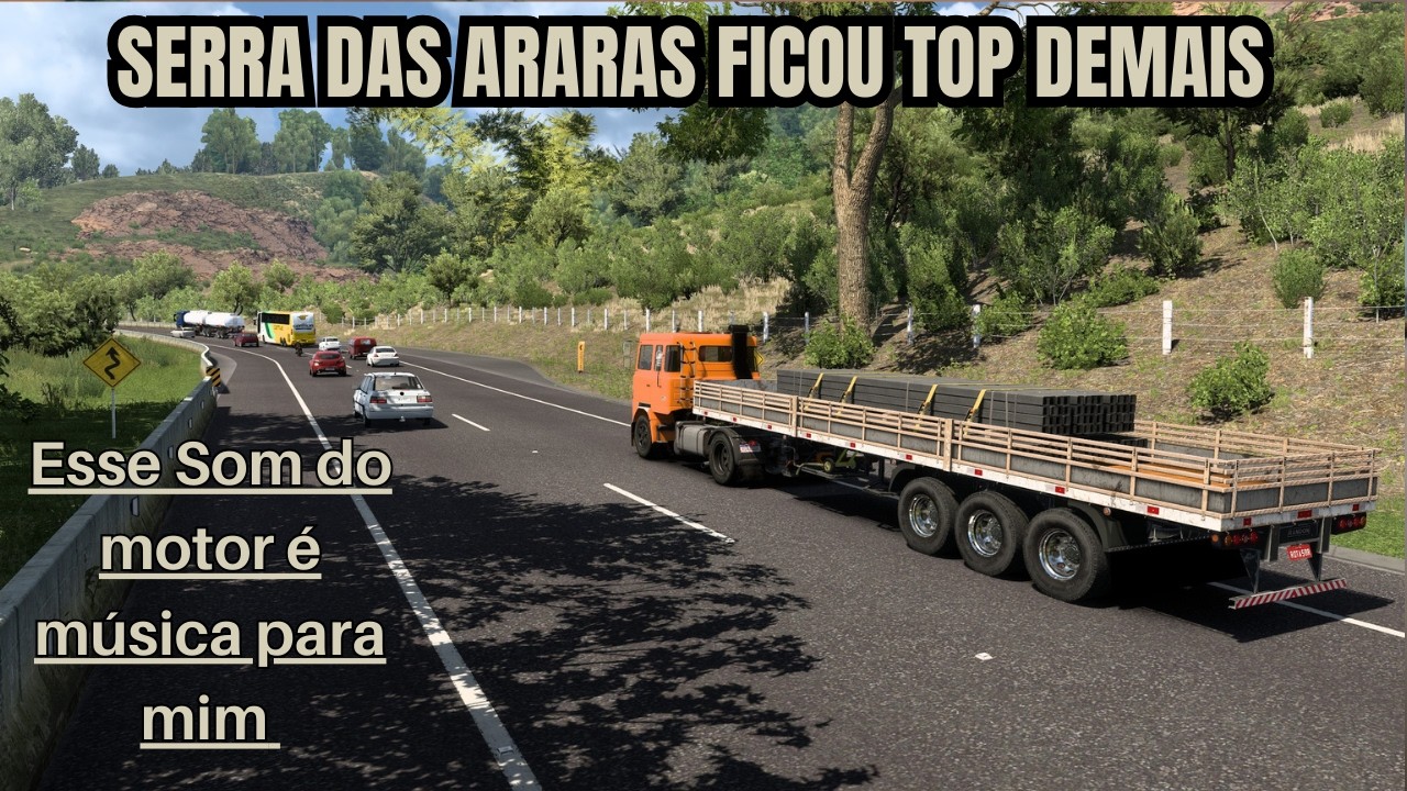 Euro Truck Simulator 2 gameplay na Serra das Araras mapa Rotas Brasil