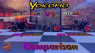 Yokomo YD-2 SXIII vs Yokomo MD 1.0 - comparison old vs new generation chassis