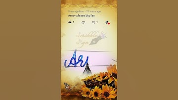 Arnav Name Writing (Special Requested VIDEO) #namewriting  #cursivewriting #scribblesign #name #pen