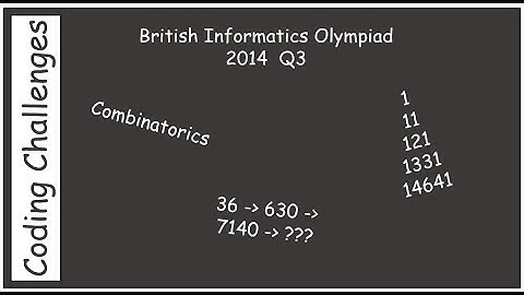 British Informatics Olympiad (BIO) 2014 Q3 - Combinatorics