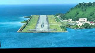 #Boeing757 landing on short #runway on an #Chuuk island
