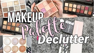 MAKEUP DECLUTTER - Eyeshadow Palettes || Minimalism for Beginners