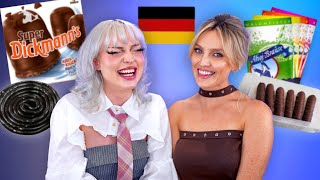 I make Perrie Edwards try the weirdest german snacks 🇩🇪