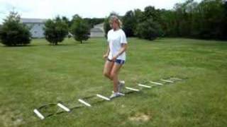 A-Skip on an Agility Ladder