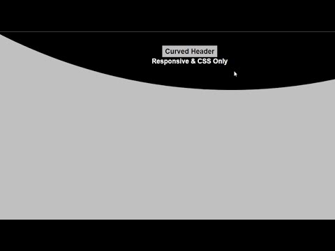 Pure CSS Non Rectangular Header | How To Make Curve Header With HTML & CSS