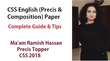 CSS English (Precis & Composition) Paper - Complete Guide & Tips by Ma