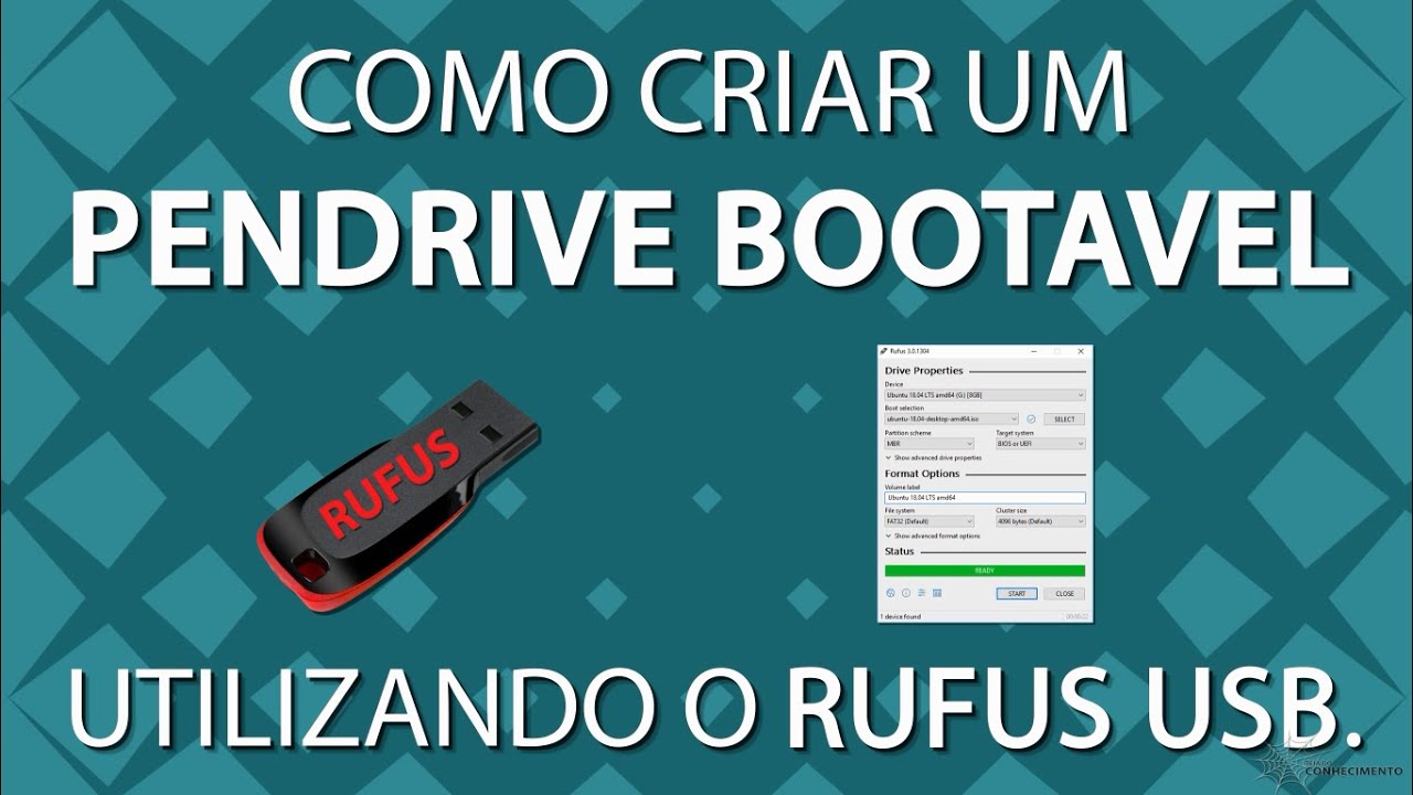 Como Criar um Pendrive Bootavel Utilizando o Rufus USB YouTube