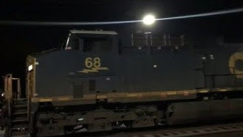[CSXT]68 GE CW44AC,5429 GE ES40DC,203 GE CW44AC Leads G608-31 Headed SB Pulling Hard In Fay NC