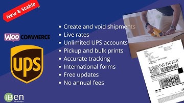 iBen WooCommerce UPS Label & Live Rates - Presentation