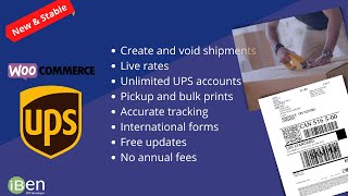 iBen WooCommerce UPS Label & Live Rates - Presentation