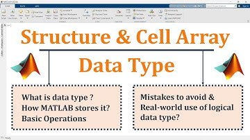 Data type in matlab | Part-5 | Structure Data type in matlab | Cell Array Data type in matlab