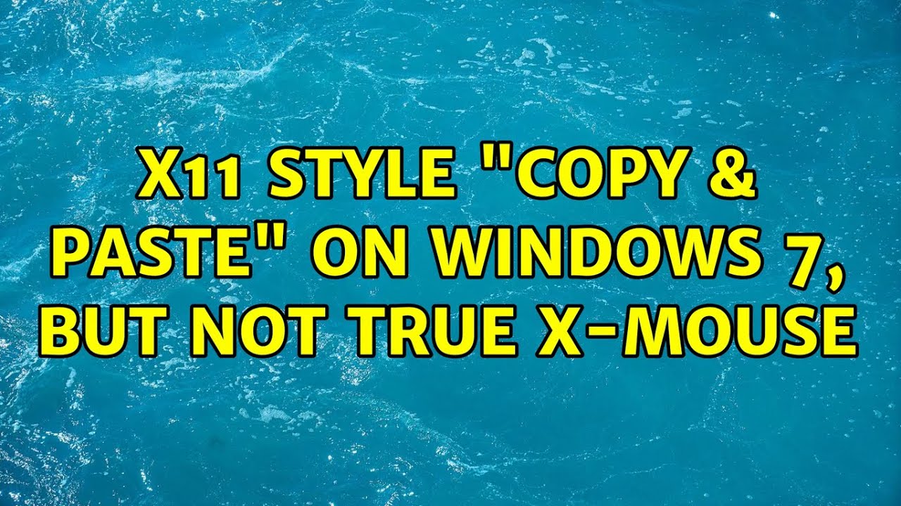 X11 style
