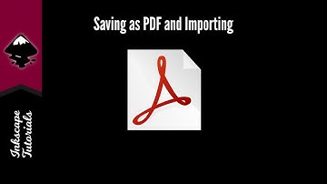Inkscape Tutorial: How to Save as PDF and Import it back into Inkscape