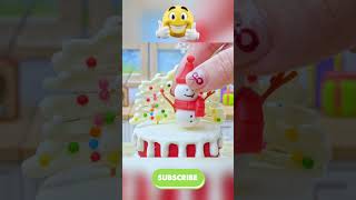 Festive Christmas Mini Cake ☃️ #minicake #cake #shortsvideo #shorts  #candy #tinycake #sweet #kids