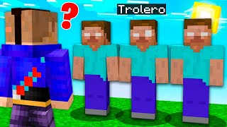 ADIVINA el ESCONDITE del VERDADERO TROLERO en MINECRAFT 😂😱 HEROBRINE en MINECRAFT