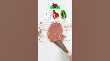 What color do mixing these make? #asmrsounds #trending #oddlysatisfying #shorts #guesstheflag #asmr