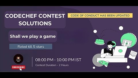 Shall We Play a Game | CodeChef Solution | CodeChef Starter | @Solution_spot