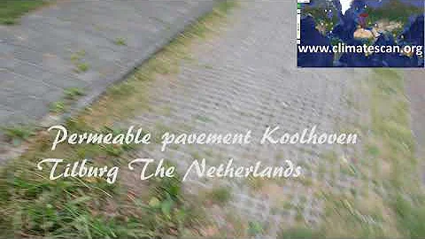permeable pavement Koolhoven Tilburg The Netherlands