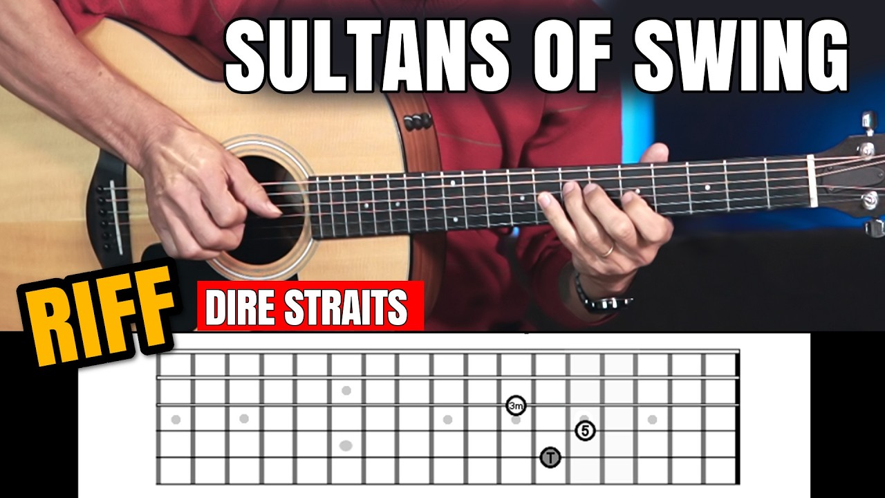 Como tocar NO VIOLÃO SOLO Sultans Of Swing  - Prof. Sidimar Antunes