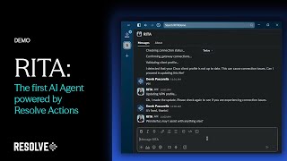 RITA, Resolve's AI Assistant for the Modern Service Desk
