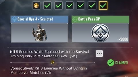 How To Kill 5 Enemies While Equipped With The Survival Training Perk In MP Matches?
