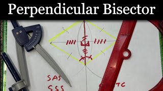 How to Construct a Perpendicular Bisector and WHY it Works!