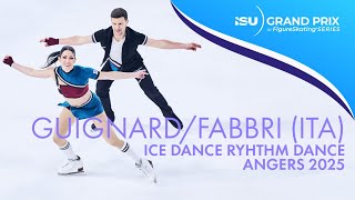 Charlene Guignard Marco Fabbri Ice Dance Rhythm Dance Angers 2025