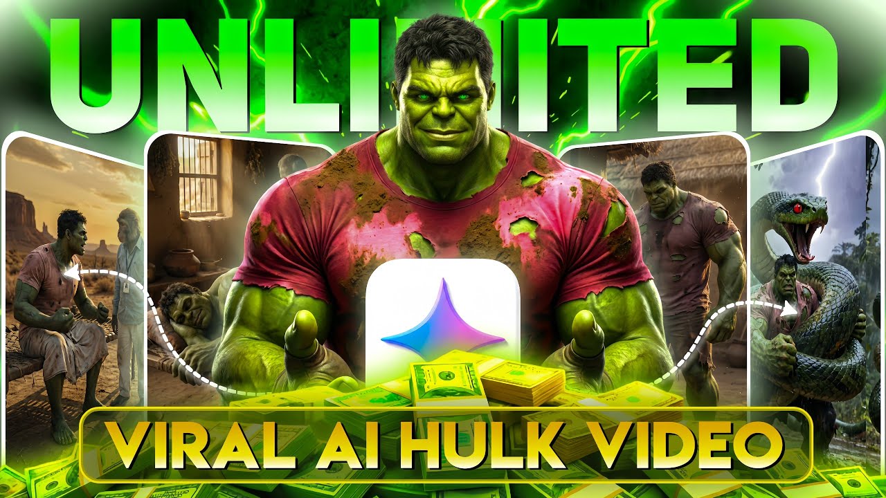 Create Realistic AI Hulk Videos for YouTube & Reels